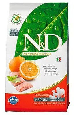 FARMINA N&D Grain Free Fish & Orange12կգ
